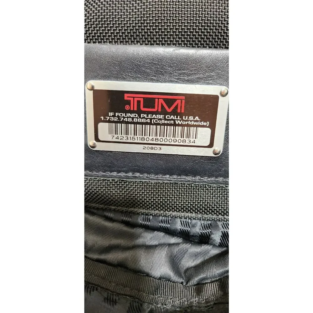 TUMI‎ Alpha Expandable Organizer Laptop Briefcase 208D3– Black Ballistic Nylon
